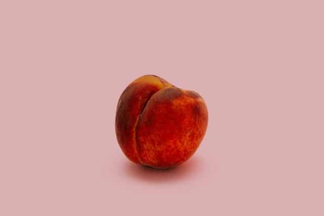 Red raw peaches