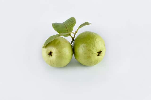 Two raw guava